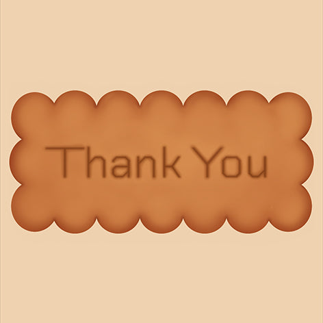 「Thank You」メッセージBISCAKEの販売を開始します
