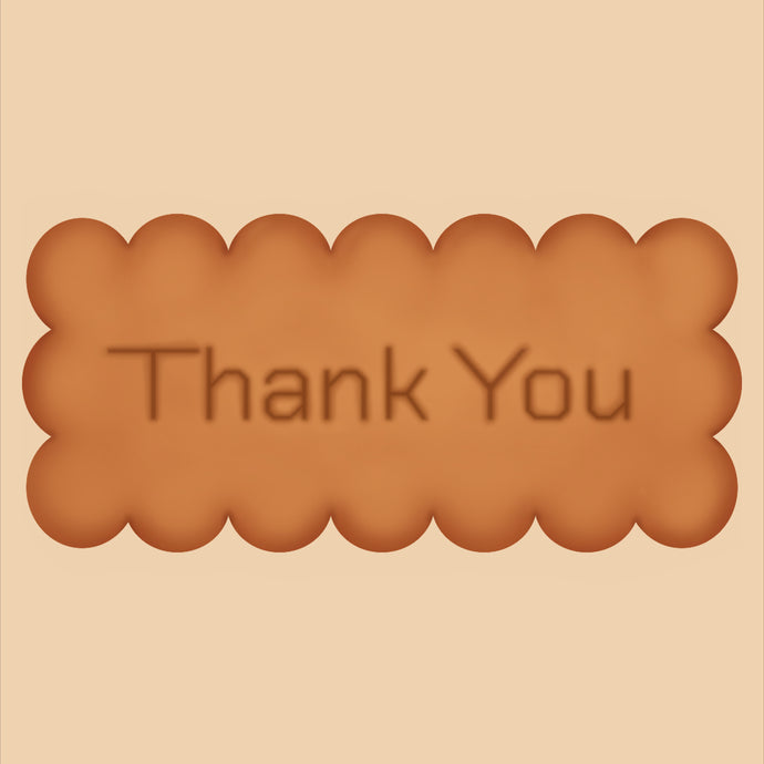 「Thank You」メッセージBISCAKEの販売を開始します